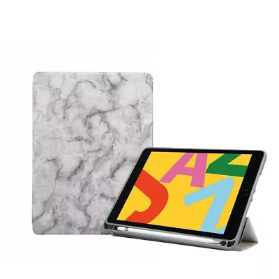 For IPad 10.2  8th 7th G Trifold Case PenHolder Stand Protective Silicone Cover • $23