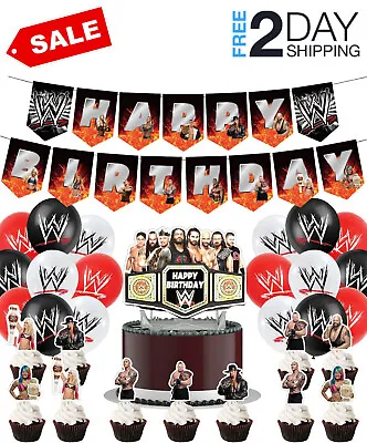 £32.43 • Buy Wrestling Party Supplies Birthday Wrestling Party Decorations Set Include ...