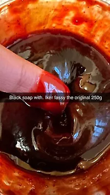  Moroccan Black Soap - Red Poppy - Aker Fessi -  Natural Organic Soap • $25
