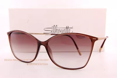 £212.83 • Buy New Silhouette Sunglasses Baden 3192 6030 Chocolate Brown/Gold/Brown Gradient