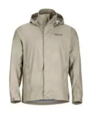 Marmot Precip Jacket Mens Light Khaki Clair Rain Wind Runner Outdoor M  • £61.64