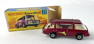 Lesney Matchbox Superfast #22 Freeman Inter-City Commuter Magenta 1970 • $21.72