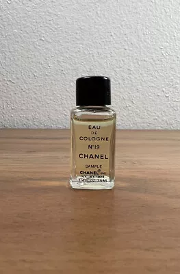 Vintage Chanel No 19 Eau De Cologne Sample Bottle 1/4 Fl Oz • $34.99