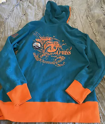 MIAMI DOLPHINS Football NFL Hoodie Women's XL Proline Sweatshirt NEW Free Ship • $34.99