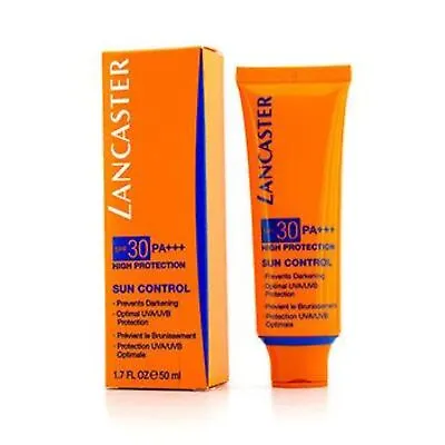 £34 • Buy Lancaster Sun Control Uniform Tan Face Hydrating PA+++ Chemical Sunscreen 50 Ml