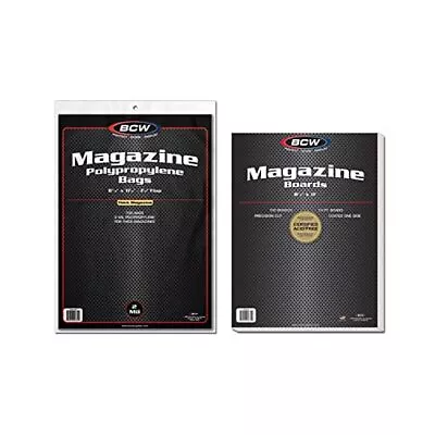 Thick Magazine Bags And Backing Boards - 100 Ct • $29.19