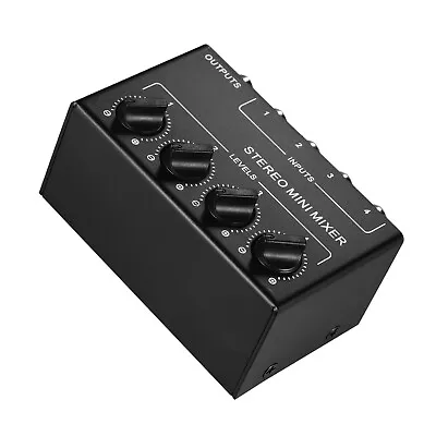 Stereo Audio Mixer With 4-Channel RCA Inputs Separate  Controls D8N3 • £12.57