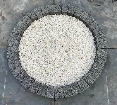 150 Cm Garden Circle Granite Planting Gray Fountain Base Paving Slab Brick Decor • £160