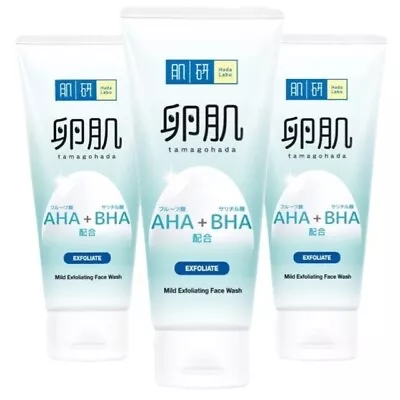 3X130G Hada Labo AHA BHA Mild Exfoliating Face Wash Deep Clean Facial Foam Scrub • $53