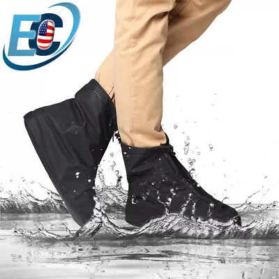 Reusable Rain Shoe Anti-slip Waterproof Covers Unisex Overshoes Boots Protector • $10.99