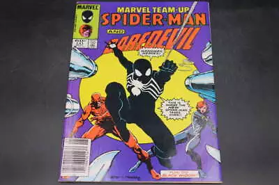 Marvel Team-Up #141 Newsstand 2nd Appearance Spider-Man's Black Suit VF TC108 • $34.99