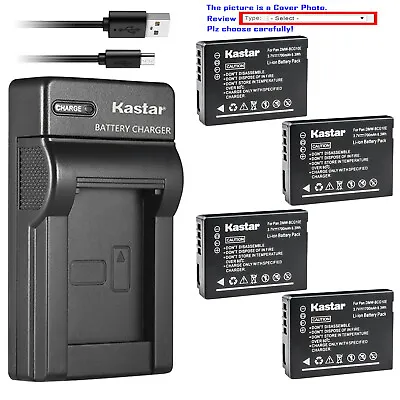 Kastar Battery Slim Charger For Panasonic DMW-BCG10 & Panasonic Lumix DMC-ZS3 • $31.99