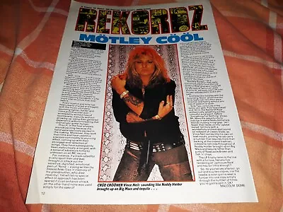 Motley Crue Girls Girls Girls Review / Photo + Whitesnake Is This Love Poster Ad • $6.22