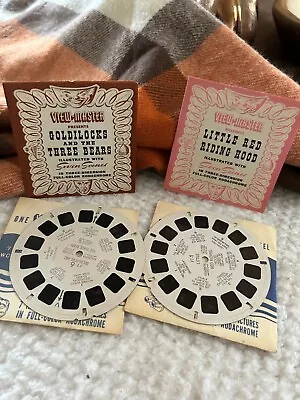 View Master Reels Goldilocks And 3 Bears AND Little Red Riding Hood With Booklet • $12.99