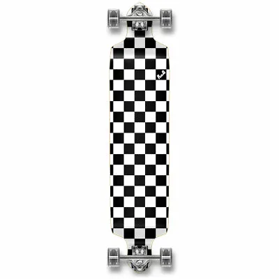 $62.99 • Buy Yocaher Drop Down Longboard Complete - Checker White