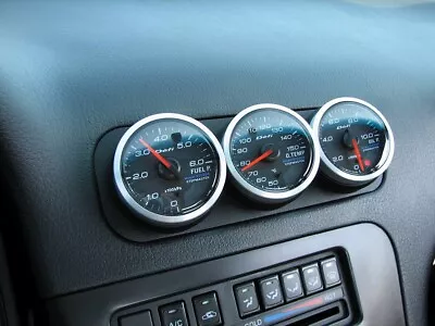 $14.95 • Buy 52mm Triple Vent Gauge Pod Mount For Nissan 200sx 180sx 240sx S13