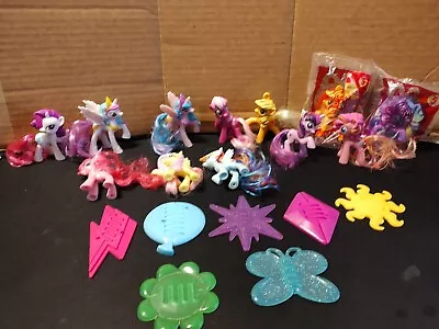 Mcdonalds Hasbro My Little Pony Mlp Lot Of 12 Ponies And 7 Combs & 2 Books • $22