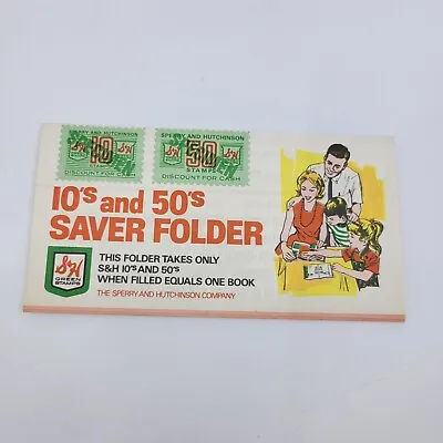 S & H Green Stamps Quick Saver Book 10s And 50s Saver Folder  • $6.50