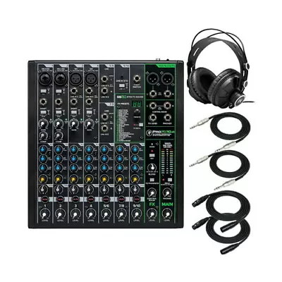 Mackie ProFX10v3 Professional Effects Mixer With USB With Headphones And Cables • $259.99