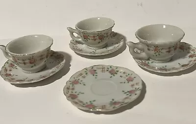 Vintage Miniature Tea Cups And Saucers Made In Japan • $16.50