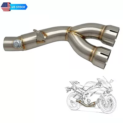 Motorcycle For Yamaha R6 Parts Exhaust System Mid-Section Exhaust Pipe Connected • $69.99