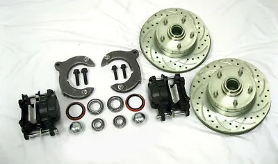 Mustang II 2 Front Disc Brake Kit With 11  Slotted Chevy Rotors + No Spindles • $329.95