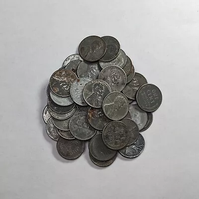 1943 Steel Lincoln Head Pennies Lot Of 50 • $0.01
