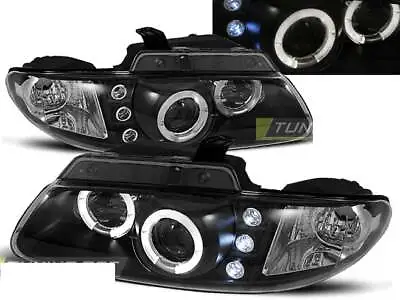 Headlights For Chrysler VOYAGER 96-01 Angel Eyes Black WorldWide FreeShip US LPC • $383.66