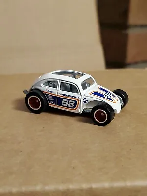 Hot Wheels Car Culture Air Cooled Custom Volkswagen Beetle White W/ Real Riders • $6.99