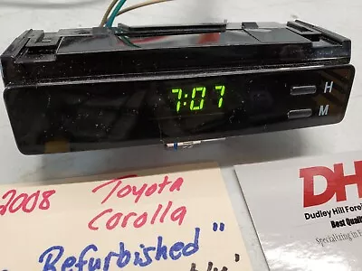 ✅️ Rebuilt 2003-2008  TOYOTA COROLLA Dash Digital Clock Display OEM • $35