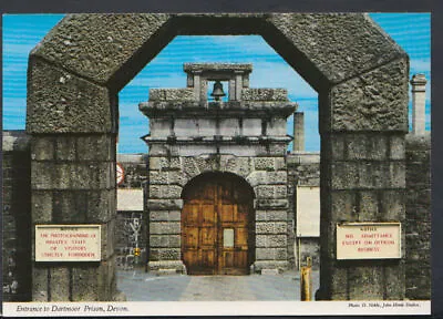 Devon Postcard - Entrance To Dartmoor Prison    RR4648 • £2