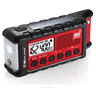 Multiple Power Sources ER310 E+Ready Emergency Crank Weather Alert AM/FM Radio • $84.91