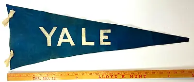 Vintage Circa 1904 Leather YALE University Leather Pennant • $99.99