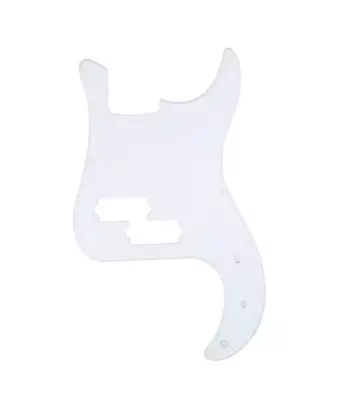 P Bass Guitar 3ply White Scratch Plate Pickguard UK • £11.99