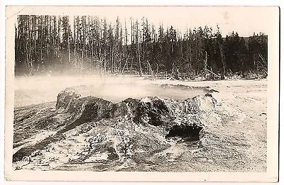 $7.99 • Buy RPPC PUNCH BOWL SPRING Yellowstone Park National Wyoming WY Postcard 1950