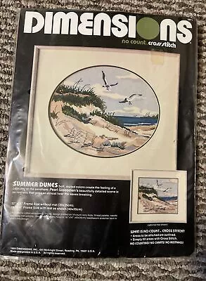 VINTAGE  1988 DIMENSIONS CROSS STITCH   Summer Dunes   #3911 • $9.99