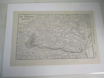 Original Vintage Map Of The Virginian Railway 1917 • $20