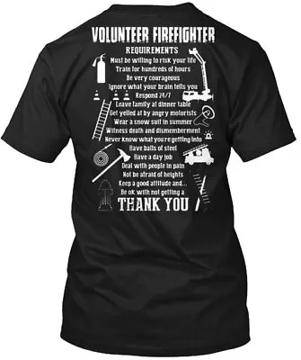 Volunteer Firefighter T-Shirt Made In The USA Size S To 5XL • $21.97