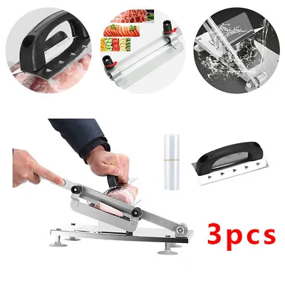 £17.03 • Buy Manual Sheet Slice Tool Meat Slicer Cleaver Frozen Beef Mutton Roll Food Cutter