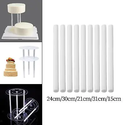 10x Cake Dowel Rod Cake Dowels Cake Decorating Durable Tiered Cakes Cake • £4.96