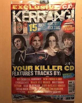 Kerrang! #1390 The Hottest Rock Tracks 2011 CD My Chemical Romance Evanescence • £79.99