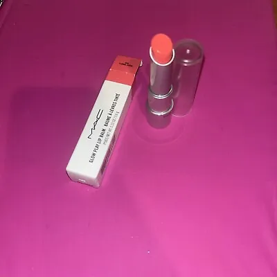 MAC Glow Play Lip Balm - Floral Coral 454 (berry Pink) - .12 Oz - New In Box • $18