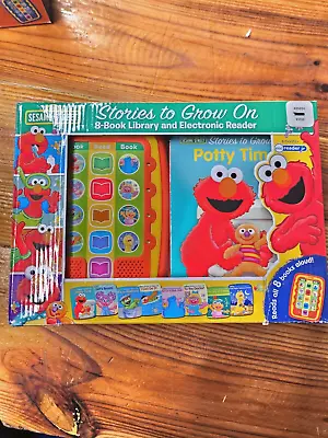 Sesame Street - Stories To Grow On Me Reader Jr Electronic Reader And 8 Sound Bo • $20