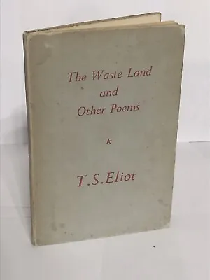 The Waste Land  And Other Poems By T.S. Eliot First Edition Very Rare Book 1940 • $1250