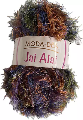 Moda Dea Yarn  “ Jai Alai “ Color Velvet #6535 Eyelash Style Multi-colors • $4.45