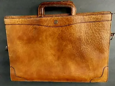 $169 • Buy Hard To Find... Vintage Goldpfeil Caracciola  Briefcase  W / Handle And Strap ! 
