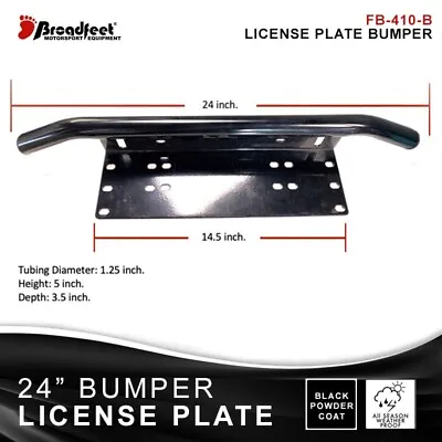 $34.99 • Buy Front Parking License Plate Bumper Guard Protector Frame Bracket Mount Steel