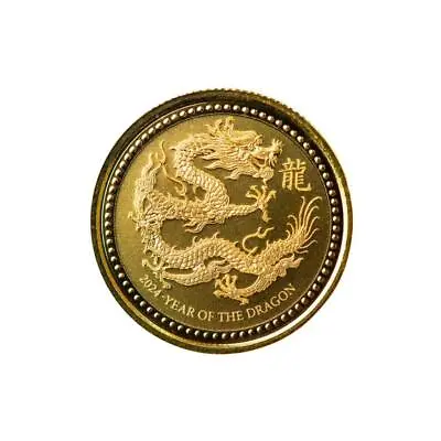 2024 Year Of The Dragon 1/10 Oz Gold Coin .9999 Fine Gold Coin BU #A595 • $262.10