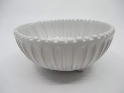 VIETRI INCANTO STONE WHITE FOOTED BOWL - 5 5/8  X 2 5/8    -0711C • $44.98