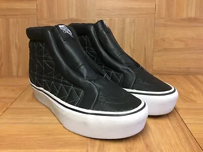 RARE🔥 VANS Sk8-Hi Karl Lagerfeld SAMPLE Laceless Platform Slip ON Black Sz 5.5 • $149.99